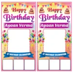 Birthday Flex Banner PSD Template – Happy Birthday Poster Design (Editable)
