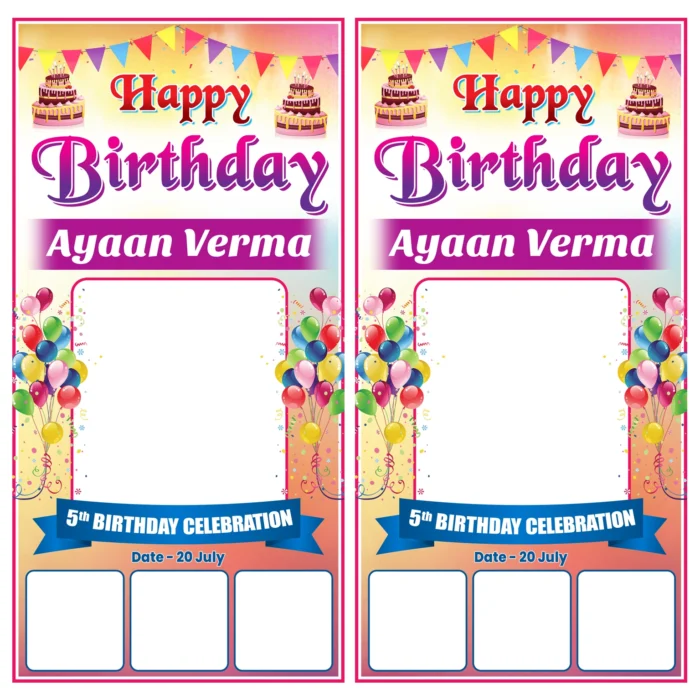 Birthday Flex Banner PSD Template – Happy Birthday Poster Design (Editable) Birthday Flex Banner PSD Template – Happy Birthday Poster Design (Editable)