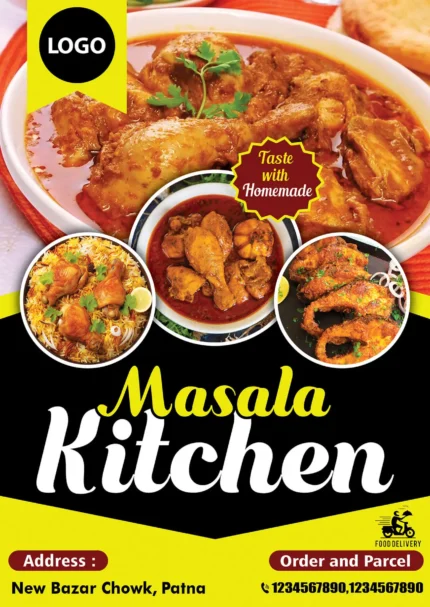 Indian Food Banner & Poster PSD for Restaurant/Dhaba