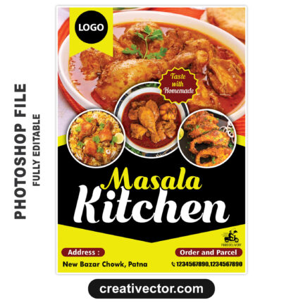 Indian Food Banner & Poster PSD for Restaurant/Dhaba