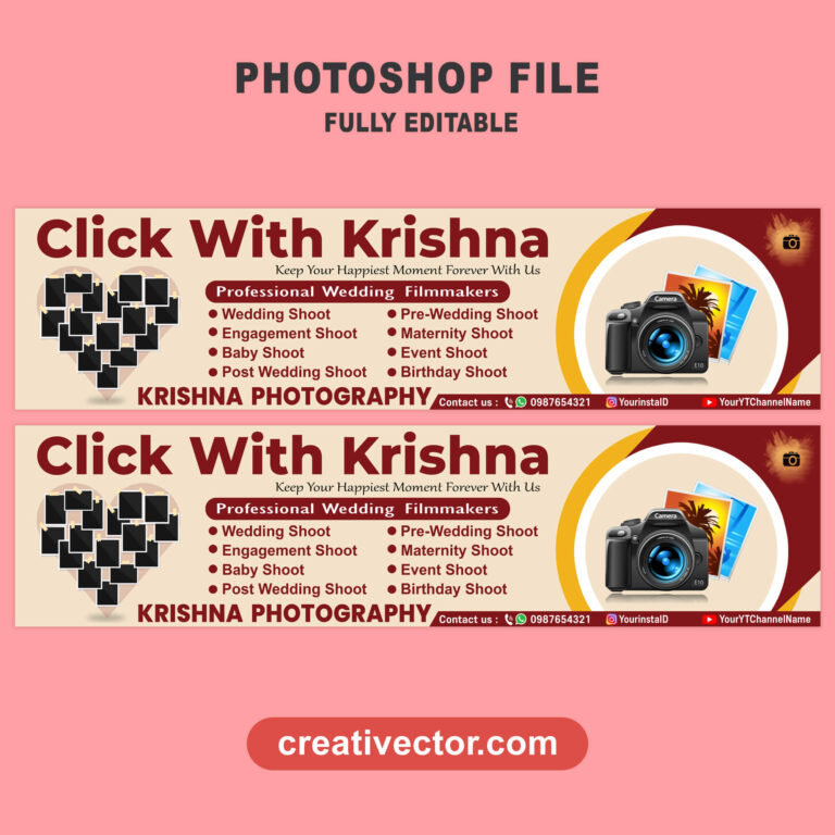 Photo Studio Banner Design Photography and Videography Banner