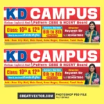 Coaching Classes, institutes & Tuition Center Banner Flyer Design PSD Template