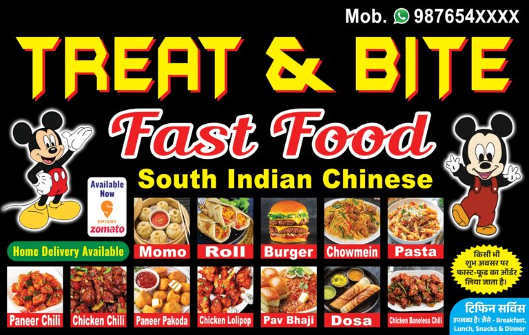 Fast Food Stall Restaurant Banner Poster Design