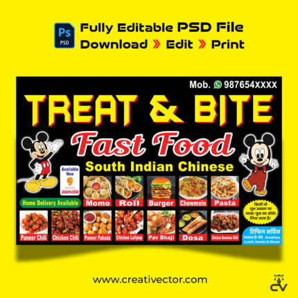 Fast Food Stall Restaurant Banner Poster Design Psd Download