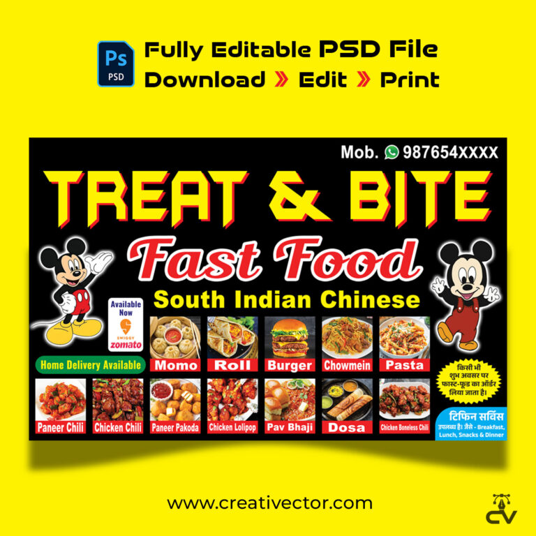 Fast Food Stall Restaurant Banner Poster Design Psd Download