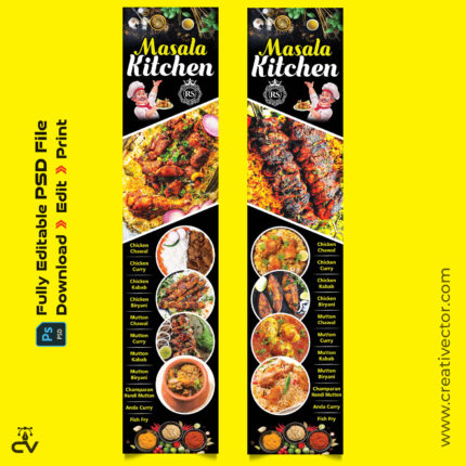 Hotel Restaurant Food Banner Design PSD