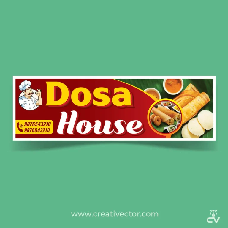 Dosa House Dosa Food Restaurant Banner Poster Design
