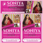 Beauty Parlour PSD Template Bridal Makeup Salon Flex Banner Poster Design