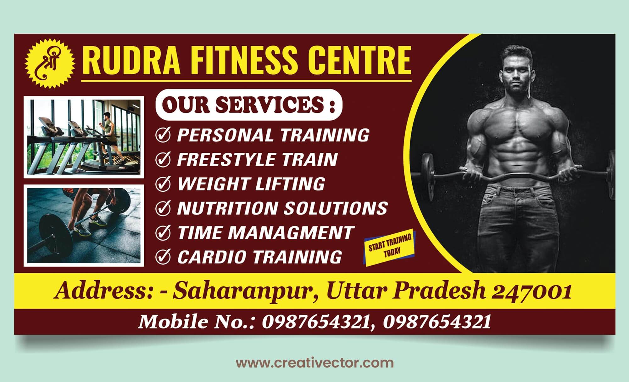 Professional PSD Banner Flex Poster Design for Fitness & Gym Promotion Professional PSD banner flex poster design for fitness and gym promotion