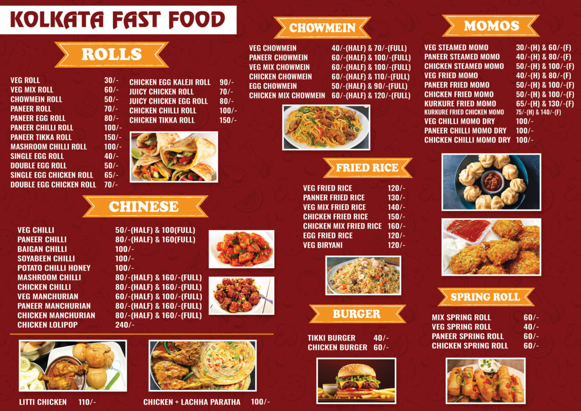Fast Food Menu Card Design PSD | Restaurant & Cafe Menu Template ...