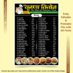 Hotel Restaurant Menu Card Design, Menu Card Template for Restaurant