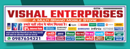 mobile shop banner design psd multi brand smartphone store flex banner smartphone showroom poster template print ready hoarding design