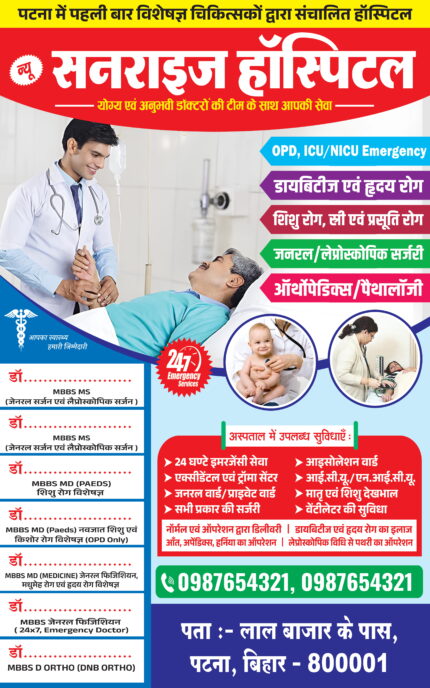 Healthcare Hospital Banner PSD Doctor Clinic Flex Design OPD ICU NICU Emergency Medical Poster Template